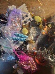 Vtg Lot Of Costume Jewelry & Misc For Parts Repair Crafts Some Wearable 4 Lbs