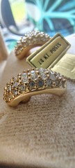 Ladies Stunning Moon Drop crystal Earrings Vintage