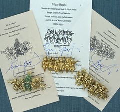 I Am Edgar Berebi All 3 Vintage All In A row Angels Pins For One Price