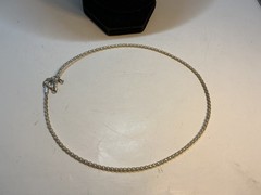 Vintage Sterling Silver Twist Neck Wire Necklace Choker Torque 14” to 16”