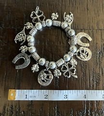 Vintage Good Luck Charm Stretch Bracelet