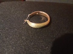 Napier Vintage Hoop Earrings Textured Gold Tone for Any Occasion