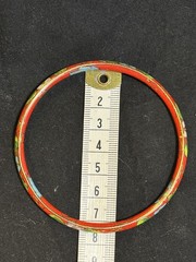 Vintage Cloisonné Asian Enamel Bangle Bracelets Multi Color Set of 8