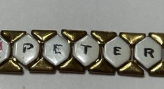 Vintage St Petersburg Florida Bracelet Souvenir Tourist Enamel Brass Plated