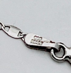 DaneCraft Tarnish Free 925 Sterling Silver Flat Oval Link Necklace 16”