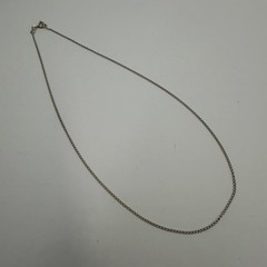 Vintage 925 Sterling Silver Curb Chain Necklace 44cm Unisex Italy Jewelry