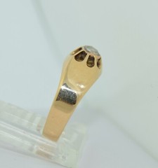 Georgian 14K Rose Cut Diamond Ring