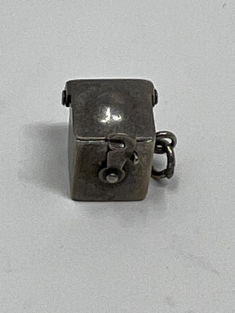 Vintage Sterling Silver Mechanical Pop Up Perfume Bottle Charm Working 1.9g