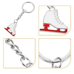 1PC Zinc Alloy Key Chain Wear-resistant Roller Skate Decorative Bag Pendants