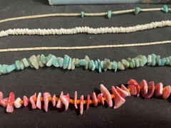 Vintage Shell Stone Strand Necklaces Mixed Lot of 5 Multicolor Unisex Adults 18”