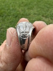 Vintage Military Airborne US Army Class Ring Sterling Silver
