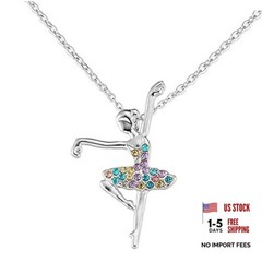 Ballerina Necklace For Women Little Teens Young Lady 13-19 First Dance Recital