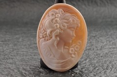 8 items , vintage shell cameo White and brown color (Total 157.5ct) with case.