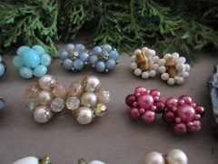 Vtg Cluster Clip Earring Lot of 16 Pairs – Japan/W Germany/Hong Kong/Marvella