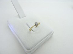 18K Gold Antique Rose Cut 0.10 CT Diamond Engagement Ring Vintage Size 5.5