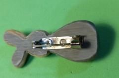 Mini Bunny Rabbit Pin/Brooch. 1.5″ Farmhouse Style Collectible. #B-P
