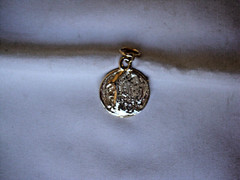 VINTAGE 1980s STARS & SLEEPY MR CRESCENT MOON GOLD TONE PENDANT MADE IN USA