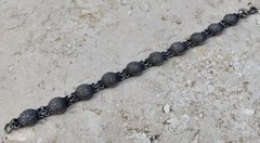 ✨🫧 VINTAGE .925 STERLING SILVER DOME BEAD BALL Link Bracelet | ESTATE Piece 🫧✨
