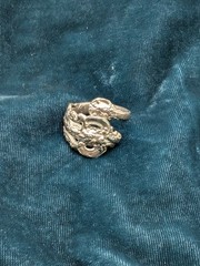Silver Spoon Handle Vintage Ring Size 6-6.5 Antique Jewelry