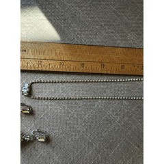 Artisan Vintage Silver Crystal Tassel Necklace with Drop Earrings