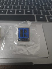 Realtor R Tie Tack Enamel Service Lapel Pin Badge Blue Enamel Real Estate Sales