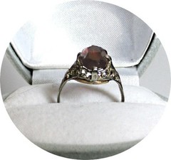 MADEIRA Topaz Ring – Natural Oval Cut – 14k Solid White & Yellow Gold
