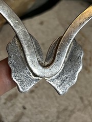 29. Vintage Mark TAXCO 925 Sterling Bow Butterfly V Wire Choker Necklace 33.8g,