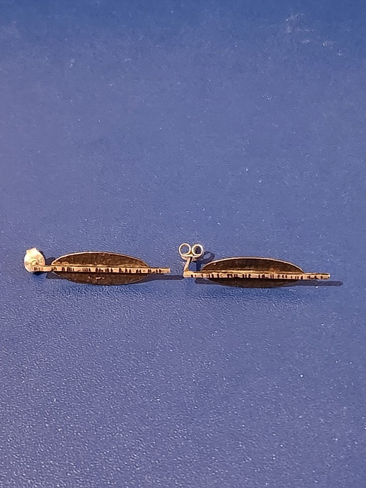 Sterling Silver Art Deco Dangle Earrings