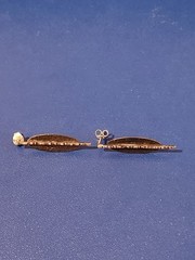 Sterling Silver Art Deco Dangle Earrings