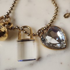 AGATHA PARIS Necklace 4 Charms | Swarovski Crystal Necklace
