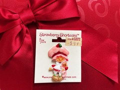 VTG Strawberry Shortcake Pin Brooch Lapel Adam Joseph American Greetings RETRO 1