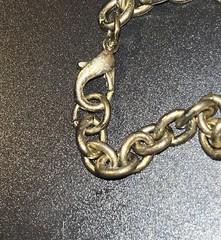 Vintage 1” Ball Bauble Gold tone Crystal Rhinestone Slide Rope Chain