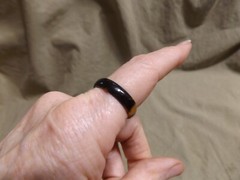 Vintage 1/4″ Turned Turtle Shell Ring Women’s ~9 3/4+ unused old new stock