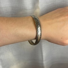 Mixed Texture Bangle Bracelet Trio one size unmarked vintage y2k costume