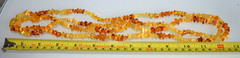 ✅135 cm=42gr RUSSIAN SOVIET BALTIC AMBER BEAD NECKLACE 琥珀 BRACELET STONE PENDANT
