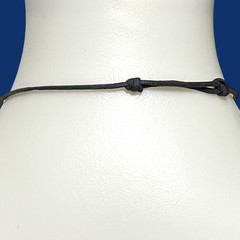 VTG Silver Horse Pendant Necklace Southwest Bead Charm Black Cord Pony Unisex