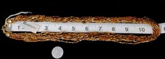 Vintage Czech Republic Boho Caramel Black Gold Glass Bead 12 Strand Necklace 50s