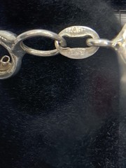 Sterling Silver 925 Italy 6MM Wide Vintage Rope Chain Bracelet 7″ 7.9g