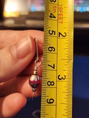 Sterling Silver Pink Dangle Earrings