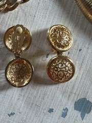 Vintage To Now Gold Tone Costume Mixed Unbranded/ Branded Jewelry Lot 9 Pieces