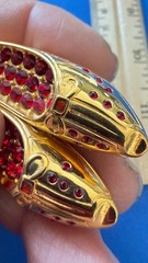 Berebi Ruby Shoe pin 1996 Sold By Edgar Berebi NOS COA BOX Vintage