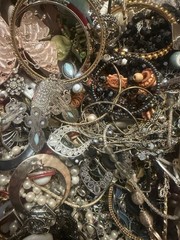 Estate Wholesale Junk Drawer Jewelry Lot 8 Plus Lbs Wearable Or Craft Untested
