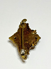 Antique Victorian Etruscan Style Pinchbeck Brooch