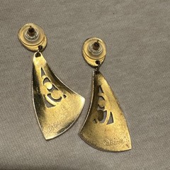 Vintage Berebi Gold Tone Dangle Earrings