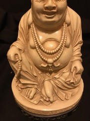 Beautiful Vintage Buddha Signed Figuring Damaged