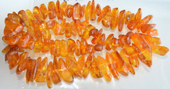 69gr RUSSIAN SOVIET BALTIC AMBER BEAD NECKLACE 琥珀 BRACELET STONE PENDANT EARRING