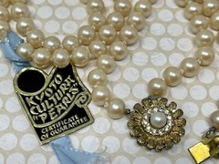Vintage Signed KYOTO CULTURA “PEARLS” with Original Tag