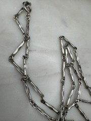 Vintage Bar Link Articulating Necklace Avon Statement Pendant