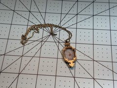VTG Avon 1970’s Set Camphor Glass Frostlight Necklace and Ring Size 6 Adjustable