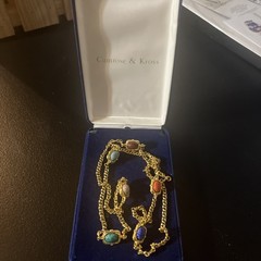 Camrose & Kross JBK Multi Gemstone Chain Necklace Jackie Kennedy COA